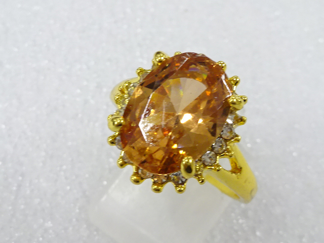 Colored stone ring (size 21)